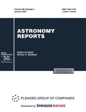 Astronomy Reports | Pleiades Publishing | Zeitschrift | www.sack.de
