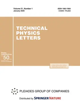 Technical Physics Letters | Pleiades Publishing | Zeitschrift | www.sack.de