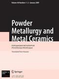  Powder Metallurgy and Metal Ceramics | Zeitschrift |  Sack Fachmedien