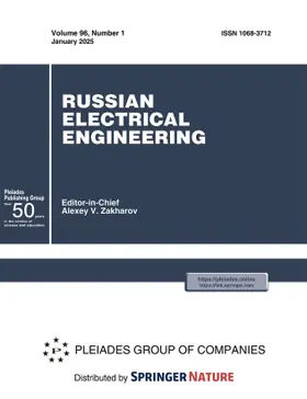 Russian Electrical Engineering | Pleiades Publishing | Zeitschrift | www.sack.de