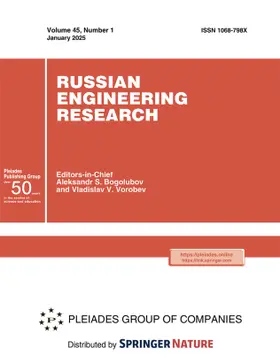  Russian Engineering Research | Zeitschrift |  Sack Fachmedien