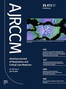 American Journal of Respiratory and Critical Care Medicine (AJRCCM) | American Thoracic Society | Zeitschrift | sack.de