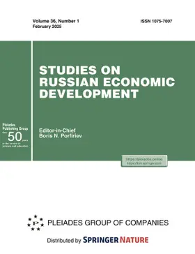 Studies on Russian Economic Development | Pleiades Publishing | Zeitschrift | www.sack.de