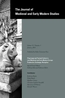  Journal of Medieval and Early Modern Studies | Zeitschrift |  Sack Fachmedien