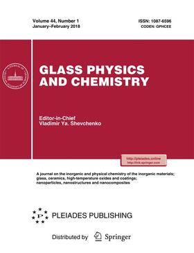 Glass Physics and Chemistry | Pleiades Publishing | Zeitschrift | sack.de