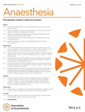 Anaesthesia | John Wiley & Sons | Zeitschrift | www.sack.de