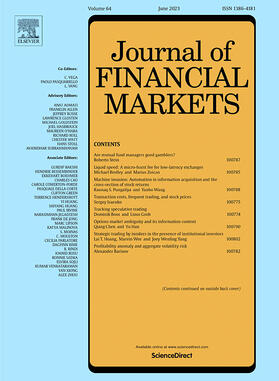  Journal of Financial Markets | Zeitschrift |  Sack Fachmedien