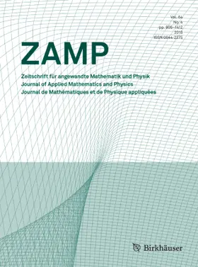 Managing editor: Kaspar Nipp |  Zeitschrift für angewandte Mathematik und Physik | Zeitschrift |  Sack Fachmedien