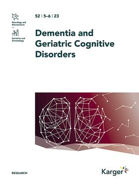 Dementia and Geriatric Cognitive Disorders | S. Karger | Zeitschrift | sack.de