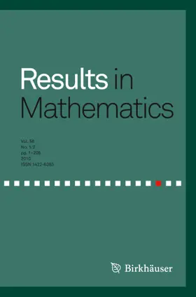  Results in Mathematics | Zeitschrift |  Sack Fachmedien
