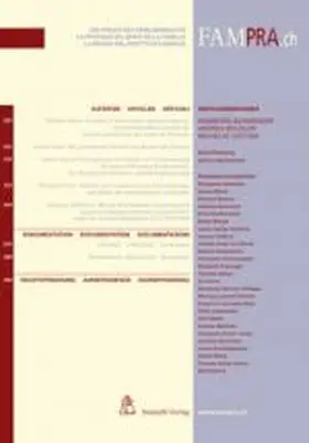 Stämpfli Verlag AG |  FamPra | Zeitschrift |  Sack Fachmedien