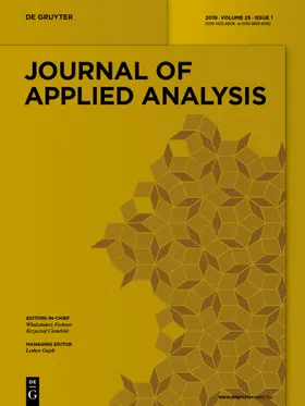 Editor-in-Chief: Liczberski, Piotr / Ciesielski, Krzysztof |  Journal of Applied Analysis | Zeitschrift |  Sack Fachmedien