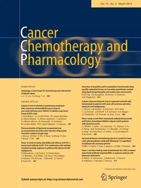 Co-Editors-in-Chief: E.A. Sausville / E. Chatelut |  Cancer Chemotherapy and Pharmacology | Zeitschrift |  Sack Fachmedien