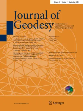 Editor-in-Chief: Jürgen Kusche |  Journal of Geodesy | Zeitschrift |  Sack Fachmedien