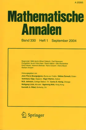 Managing Editor: Thomas Schick |  Mathematische Annalen | Zeitschrift |  Sack Fachmedien
