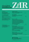  ZfIR - Zeitschrift für Immobilienrecht | Zeitschrift |  Sack Fachmedien
