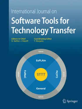 Editors-in-Chief: B. Steffen / J. Hatcliff |  International Journal on Software Tools for Technology Transfer | Zeitschrift |  Sack Fachmedien