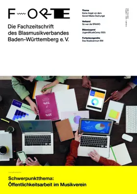  Forte - Fachzeitschrift des Blasmusikverbandes Baden-Württemberg | Zeitschrift |  Sack Fachmedien