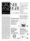  Grüner Anzeiger | Zeitschrift |  Sack Fachmedien