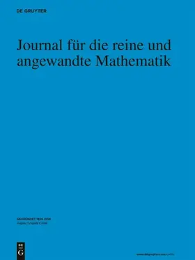 Journal für die reine und angewandte Mathematik | De Gruyter | Zeitschrift | sack.de