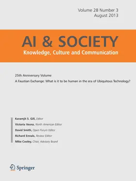 AI & SOCIETY | Springer | Zeitschrift | www.sack.de