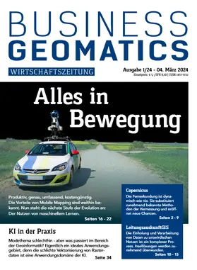  Business geomatics | Zeitschrift |  Sack Fachmedien