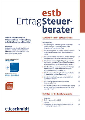 Ertrag-Steuerberater - EStB | Otto Schmidt | Zeitschrift | sack.de