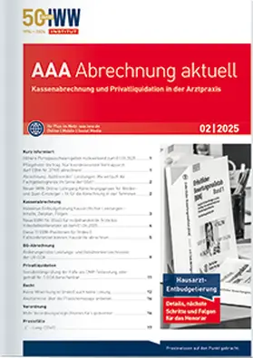 IWW Institut für Wissen in der Wirtschaft GmbH & Co. KG |  AAA Abrechnung aktuell | Zeitschrift |  Sack Fachmedien