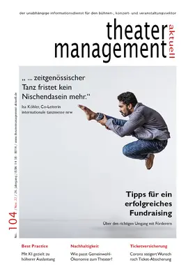  theatermanagement aktuell | Zeitschrift |  Sack Fachmedien