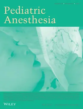  Pediatric Anesthesia | Zeitschrift |  Sack Fachmedien