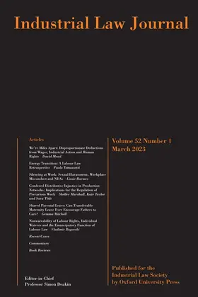 Industrial Law Journal | Oxford University Press | Zeitschrift | sack.de