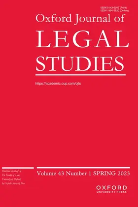 Oxford Journal of Legal Studies | Oxford University Press | Zeitschrift | sack.de