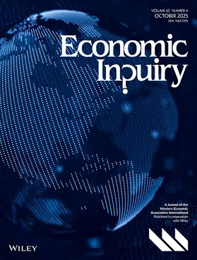  Economic Inquiry | Zeitschrift |  Sack Fachmedien