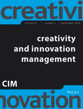  Creativity and Innovation Management | Zeitschrift |  Sack Fachmedien