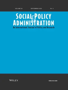  Social Policy & Administration | Zeitschrift |  Sack Fachmedien