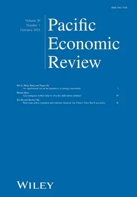 Pacific Economic Review | John Wiley & Sons | Zeitschrift | www.sack.de