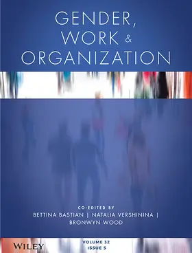  Gender, Work & Organization | Zeitschrift |  Sack Fachmedien