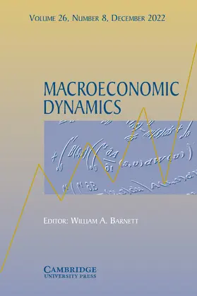 Macroeconomic Dynamics | Zeitschrift |  Sack Fachmedien