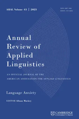  Annual Review of Applied Linguistics | Zeitschrift |  Sack Fachmedien