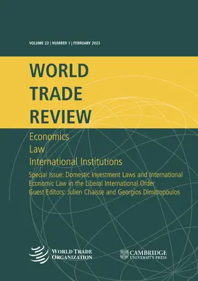  World Trade Review | Zeitschrift |  Sack Fachmedien
