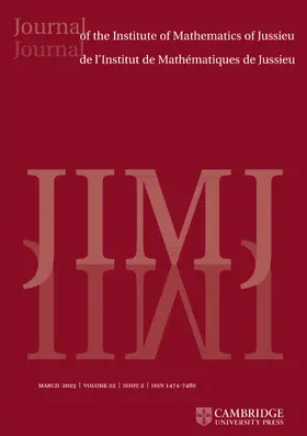 Journal of the Institute of Mathematics of Jussieu | Zeitschrift |  Sack Fachmedien
