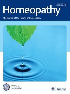 Homeopathy | Thieme | Zeitschrift | sack.de