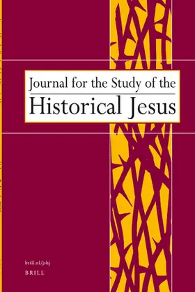 Journal for the Study of the Historical Jesus | Brill | Zeitschrift | sack.de