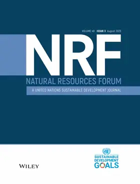  Natural Resources Forum | Zeitschrift |  Sack Fachmedien
