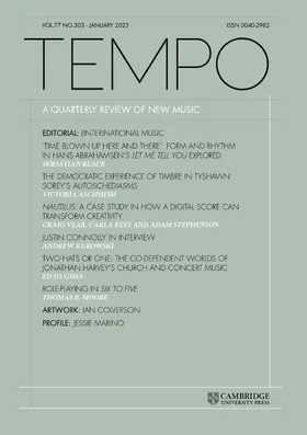 Tempo | Cambridge University Press | Zeitschrift | www.sack.de