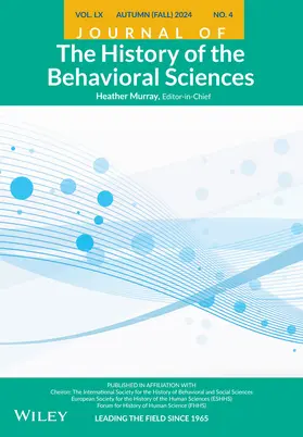  Journal of The History of the Behavioral Sciences | Zeitschrift |  Sack Fachmedien