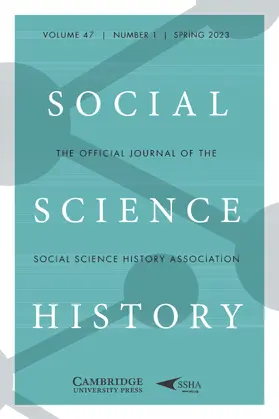 Social Science History | Zeitschrift |  Sack Fachmedien
