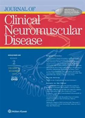 Journal of Clinical Neuromuscular Disease | Zeitschrift |  Sack Fachmedien