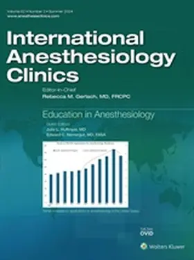 International Anesthesiology Clinics | Lippincott | Zeitschrift | www.sack.de
