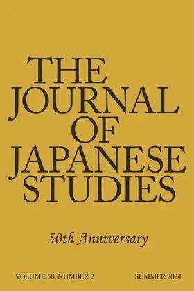  The Journal of Japanese Studies | Zeitschrift |  Sack Fachmedien